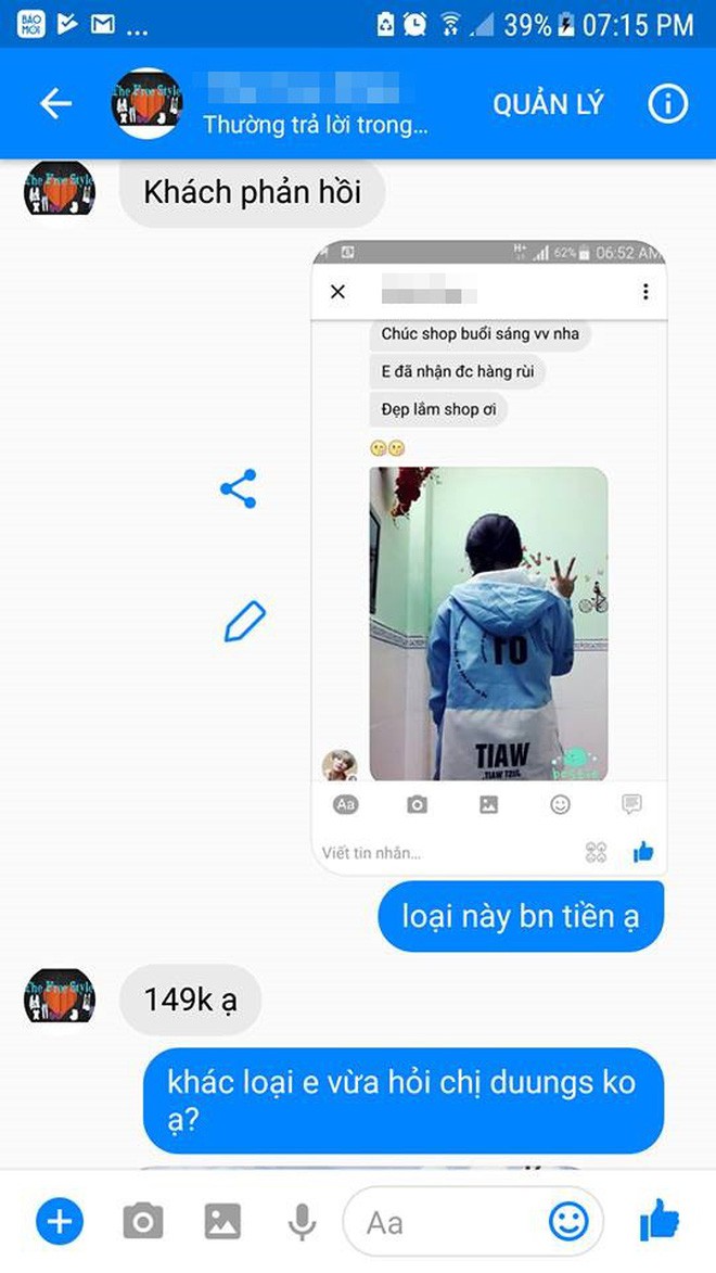 Cô gái căng thẳng không dám đi học vì mới inbox hỏi tư vấn mua áo đã bị chủ shop lên mạng tố chuyên lừa đảo và bùng hàng Cô gái căng thẳng không dám đi học vì mới inbox hỏi tư vấn mua áo đã bị chủ shop lên mạng tố chuyên lừa đảo và bùng hàng